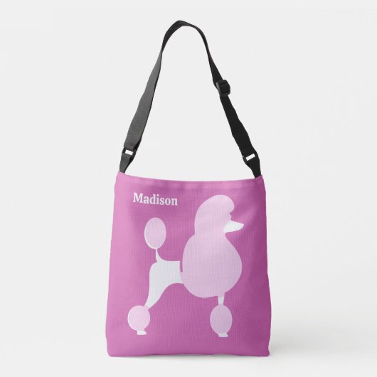 Aangepaste naam Roze Rodle Crossbody Tas (Achterkant)