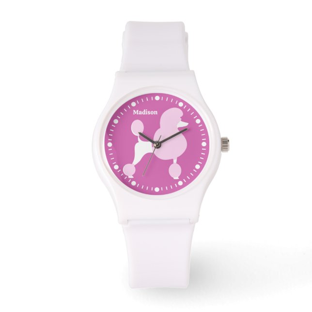 Aangepaste naam Roze Rodle Horloge (Voorkant)