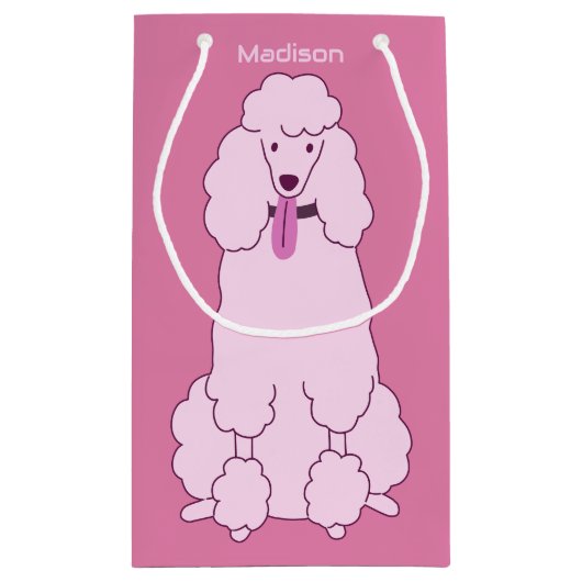 Aangepaste naam Roze Rodle Klein Cadeauzakje (Achterkant)