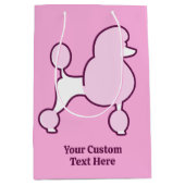 Aangepaste naam Roze Rodle Medium Cadeauzakje (Voorkant)