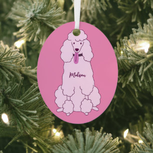 Aangepaste naam Roze Rodle Metalen Ornament