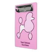 Aangepaste naam Roze Rodle Mini Klembord (Angled2)