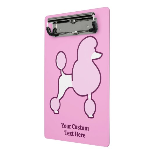 Aangepaste naam Roze Rodle Mini Klembord (Angled2)