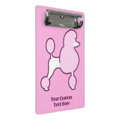 Aangepaste naam Roze Rodle Mini Klembord (Schuin)