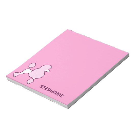 Aangepaste naam Roze Rodle Notitieblok (Linkerzijde)