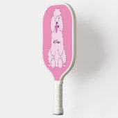 Aangepaste naam Roze Rodle Pickleball Paddle (Links)