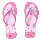 Aangepaste naam Roze Rodle Teenslippers (Voetbed)
