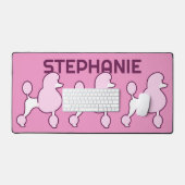 Aangepaste naam roze roezels bureaumat (Keyboard & Muis)