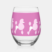 Aangepaste naam roze roezels wijnglas zonder voet (Rechts)