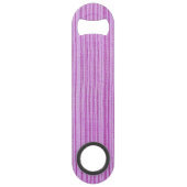 Aangepaste naam roze strepen textiel speed flessenopener (Achterkant)