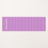 Aangepaste naam roze strepen textiel yogamat (Voorkant (horizontaal))