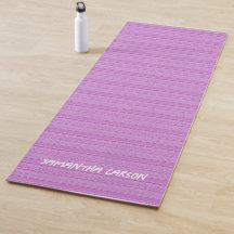 Aangepaste naam roze strepen textiel