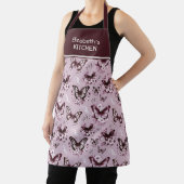 Aangepaste naam Roze Vlinder Patroon Schort (Insitu)