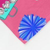 Aangepaste naam roze voorgevulde pompkamers fleece deken (Hoek)