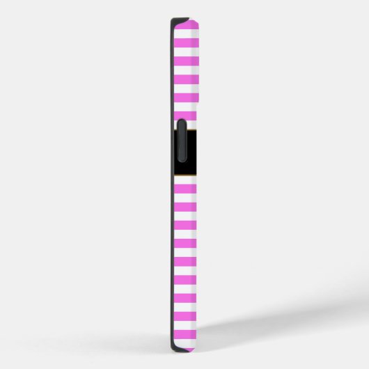 Aangepaste naam Roze/Witte Strepen Case-Mate iPhone Case (Achterkant / Rechts)