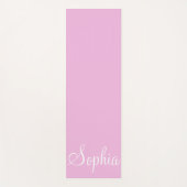 Aangepaste naam Roze Yoga Mat (Voorkant)