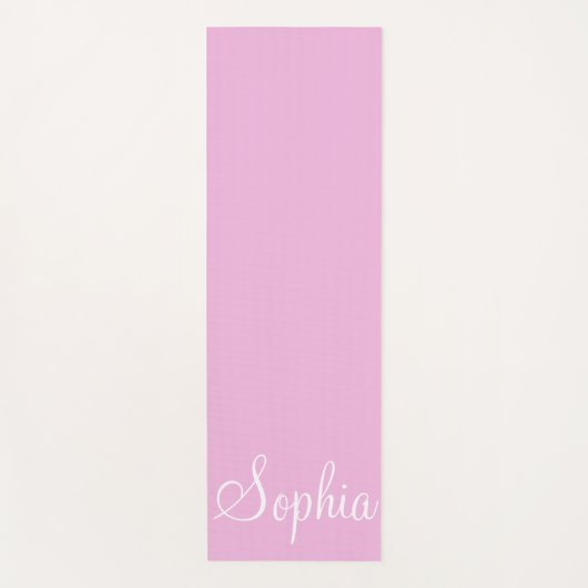 Aangepaste naam Roze Yoga Mat (Voorkant)
