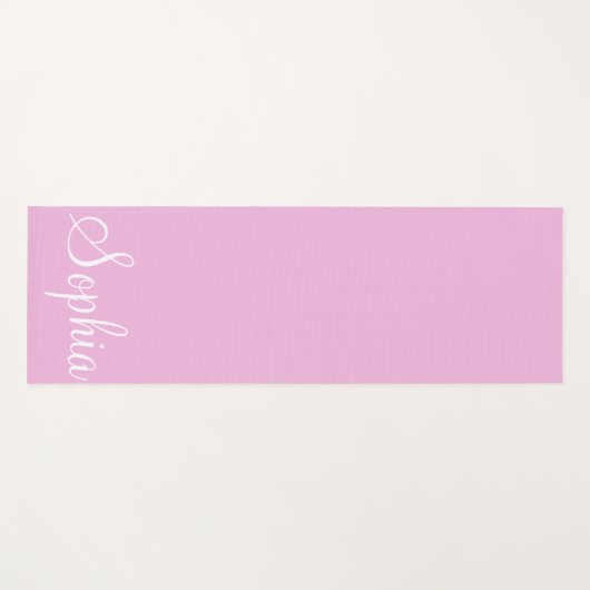 Aangepaste naam Roze Yoga Mat (Voorkant (horizontaal))