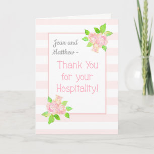 Aangepaste naam Rozen Bedankt voor de gastvrijheid