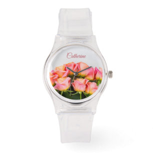 Aangepaste naam Rozen Horloge