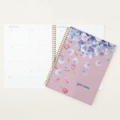 Aangepaste naam rustgevende bloemstijl planner (Display)