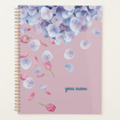 Aangepaste naam rustgevende bloemstijl planner (Voorkant)