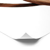 Aangepaste Naam Safari Meisje Kwekerij Baby Aap Perfect Poster (Hoek)