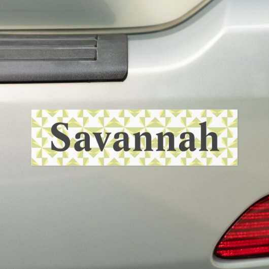Aangepaste naam Sage Pinwheels Bumpersticker (Op auto)