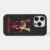 Aangepaste naam Samurai helm Oni masker iPhone Hoesje (Achterkant horizontaal)