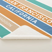 Aangepaste naam San Francisco / JOUW TEKST Sherpa Deken (3/4)