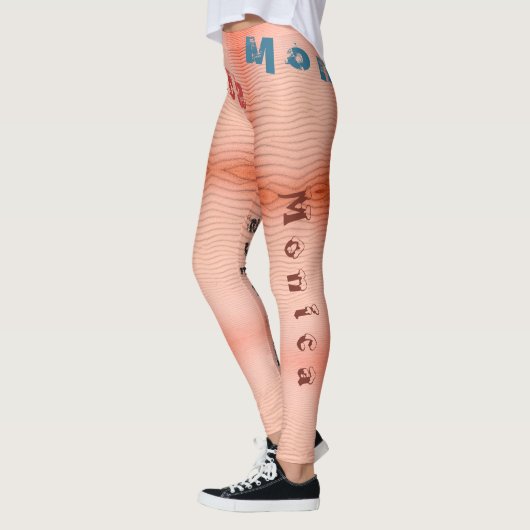 Aangepaste naam Sangria Desert Sand Leggings (Links)