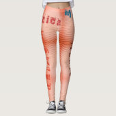 Aangepaste naam Sangria Desert Sand Leggings (Voorkant)