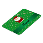 Aangepaste naam santa groene snoepsnoeren magneet (Linkerzijde)