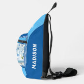 Aangepaste naam Santorini Griekenland Sling Bag (Rechts)