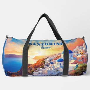 Aangepaste naam Santorini Griekenland Sunset Plunjezak