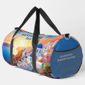 Aangepaste naam Santorini Griekenland Sunset Plunjezak (Rechterhoek)