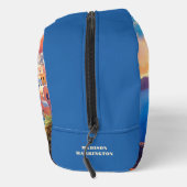 Aangepaste naam Santorini Griekenland Sunset Toilettasje (Rechts)