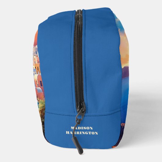 Aangepaste naam Santorini Griekenland Sunset Toilettasje (Rechts)
