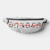 Aangepaste naam schaatspinguïns heuptasje (Liggend)