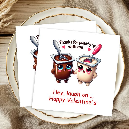 Aangepaste naam Schattig eten Beste Valentijn Serv Servet