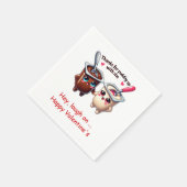 Aangepaste naam Schattig eten Beste Valentijn Serv Servet (Hoek)