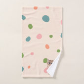 Aangepaste naam schattig modern Kat kat kitten sti Bad Handdoek (Handdoek)
