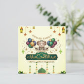Aangepaste naam Schattig Offerfeest Schaap  (Staand voorkant)