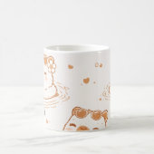 Aangepaste naam Schattige Capybara Met Zonnebril K Koffiemok (Center)