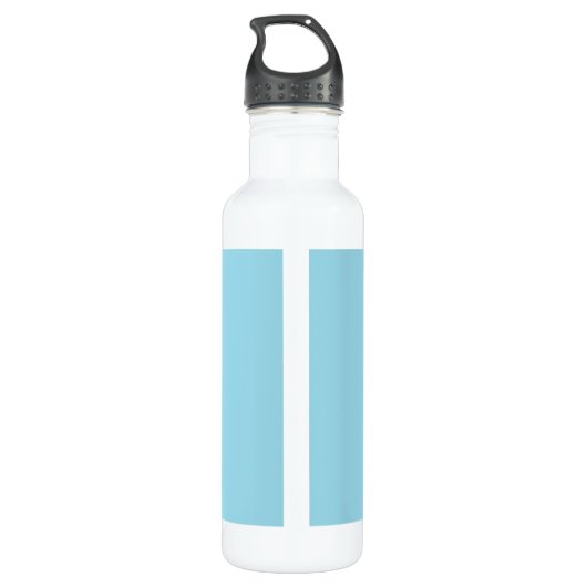 Aangepaste naam schattige engelen op blauw waterfles  (Achterkant)