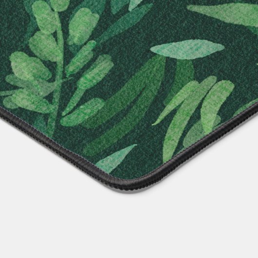 Aangepaste Naam Schattige Groene Botanische Kantoo Bureaumat (Hoek)