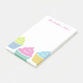 Aangepaste naam schattige, kleurrijke stekelnoten post-it® notes (Schuin)