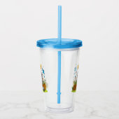 Aangepaste Naam schattige Koala & Butterfly Garden Acryl Drinkbeker (Rechts)