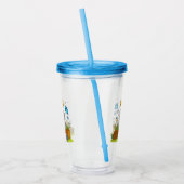 Aangepaste Naam schattige Koala & Butterfly Garden Acryl Drinkbeker (Links)