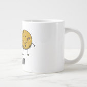 Aangepaste Naam Schattige Koekjespaar Grote Koffiekop (Rechts)